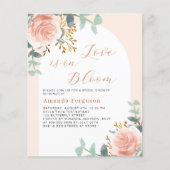 Rose Bogen Liebe in Bloom Bridal Dusche Einladung (Vorderseite)