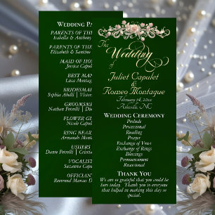 Rose Bogen - Smaragd-Hochzeit Programm
