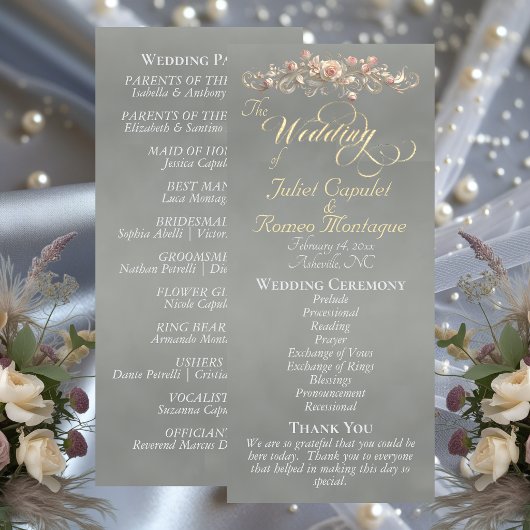 Rose Bogen - Weise Hochzeit Programm