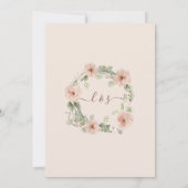Rose BOHO Blush Aquarell Gold in Folios Einladung (Rückseite)