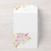 Rose Boho Bouquet Einladung zur Hochzeit (Außenbereich)