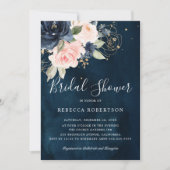 Rose Boho Brautparty Einladung (Vorderseite)