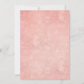 Rose Boho Brautparty Einladung (Rückseite)