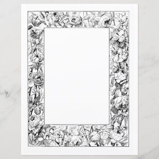 Rose Border Stationery