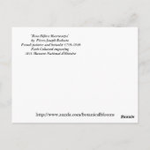 Rose Botanische Print Rosa Bifera von Redoute Postkarte (Rückseite)