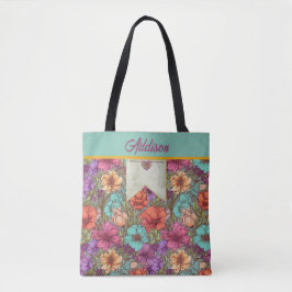 Rose Botanische  Tasche