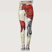 Rose Bouquet Art Leggings (Vorderseite)