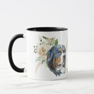 Rose Bouquet Berner Berghund Tasse