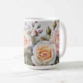 Rose Bouquet - Blume Classic Pastel Kaffeetasse (VorderseiteRechts)