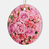Rose Bouquet Blume Keramik Ornament (Links)
