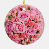 Rose Bouquet Blume Keramik Ornament (Hinten)