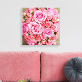 Rose Bouquet Blume Leinwanddruck (Insitu (Wohnzimmer))