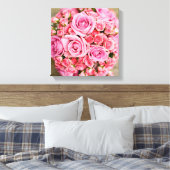 Rose Bouquet Blume Leinwanddruck (Insitu (Schlafzimmer))