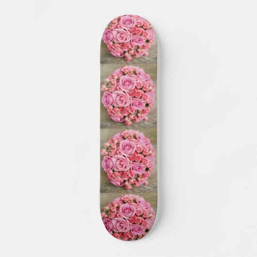 Rose Bouquet Blume Skateboard (Vorderseite)