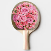 Rose Bouquet Blume Tischtennis Schläger (Rückseite)