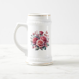 Rose Bouquet Blumendesign-62101 Bierglas