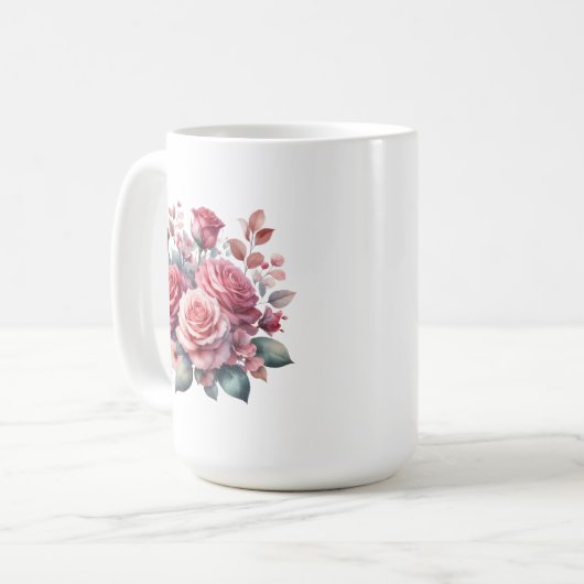 Rose Bouquet Blumendesign-62101 Kaffeetasse (Vorderseite Links)