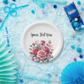 Rose Bouquet Blumendesign-62101 Pappteller (Party)