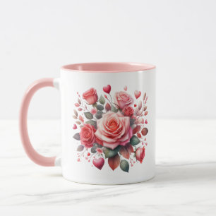 Rose Bouquet Blumendesign-62103 Tasse