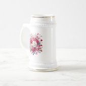 Rose Bouquet Blumendesign-62104 Bierglas (Vorderseite Links)