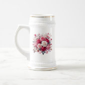 Rose Bouquet Blumendesign-62104 Bierglas (Links)