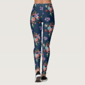 Rose Bouquet Blumenmuster Leggings (Rückseite)