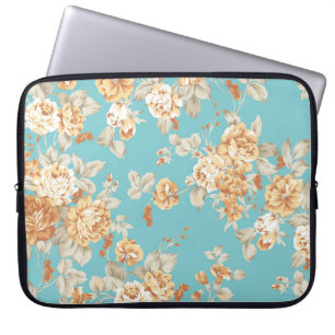 Rose Bouquet Design Nahtloses Muster mit weißer Ba Laptopschutzhülle