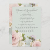 Rose Bouquet - Details Karte (Vorne/Hinten)