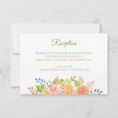 Rose Bouquet Empfang Card Einladung (Vorderseite)