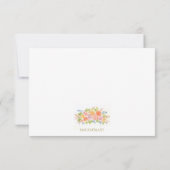 Rose Bouquet Empfang Card Einladung (Rückseite)