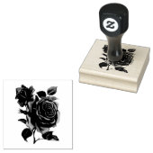 Rose Bouquet Floral Gummistempel (Stempel)
