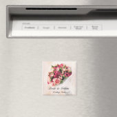 Rose Bouquet Gastgeschenk Hochzeit Magnet (In Situ (Geschirrspüler))