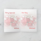 Rose Bouquet Geburtstagskarte Karte (Innenseite)