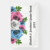 Rose Bouquet Gender Reveal Banner (Vertikal)