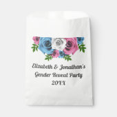 Rose Bouquet Gender Reveal Geschenktütchen (Vorderseite)