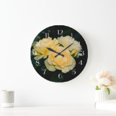 Rose Bouquet Große Wanduhr (Zuhause)