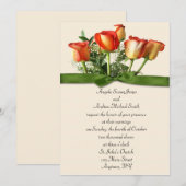 Rose Bouquet Hochzeit Einladung (Vorne/Hinten)