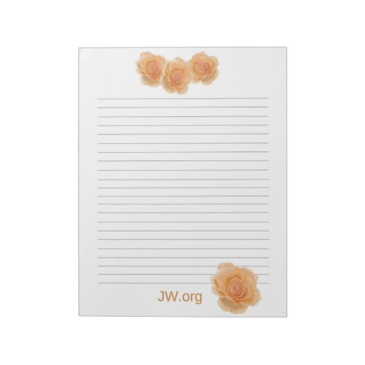 Rose Bouquet JW Stationary Notizblock (Rotiert)