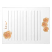 Rose Bouquet JW Stationary Notizblock (Vorderseite)