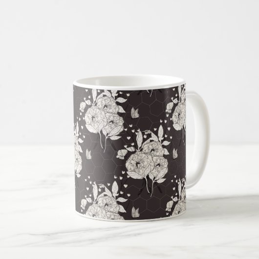 Rose Bouquet Kaffeetasse (VorderseiteRechts)