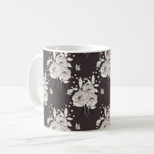 Rose Bouquet Kaffeetasse (Vorderseite Links)