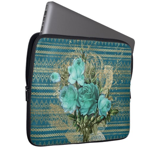 Rose Bouquet Laptopschutzhülle (Vorne Rechts)