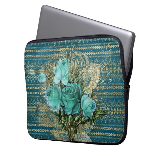 Rose Bouquet Laptopschutzhülle (Vorderseite Links)