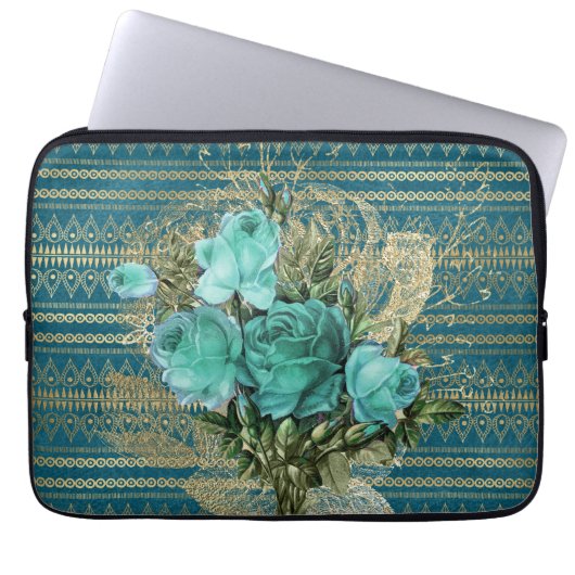 Rose Bouquet Laptopschutzhülle (Vorderseite)