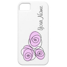 Rose Bouquet Lilac "Name" horizontal Case-Mate iPhone Hülle