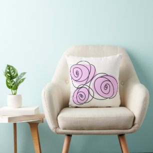 Rose Bouquet Lilac Single vorne Multi-Back-Quadrat Kissen