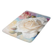 Rose Bouquet Malerei Design Badematte (Schrägansicht)