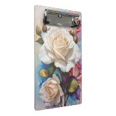 Rose Bouquet Malerei Design Mini Klemmbrett (Schrägansicht)