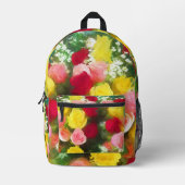 Rose Bouquet Malerei - Niedliche Original Blume Ku Bedruckter Rucksack (Vorderseite)