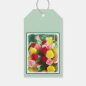 Rose Bouquet Malerei - Niedliche Original Blume Ku Geschenkanhänger (Rückseite)